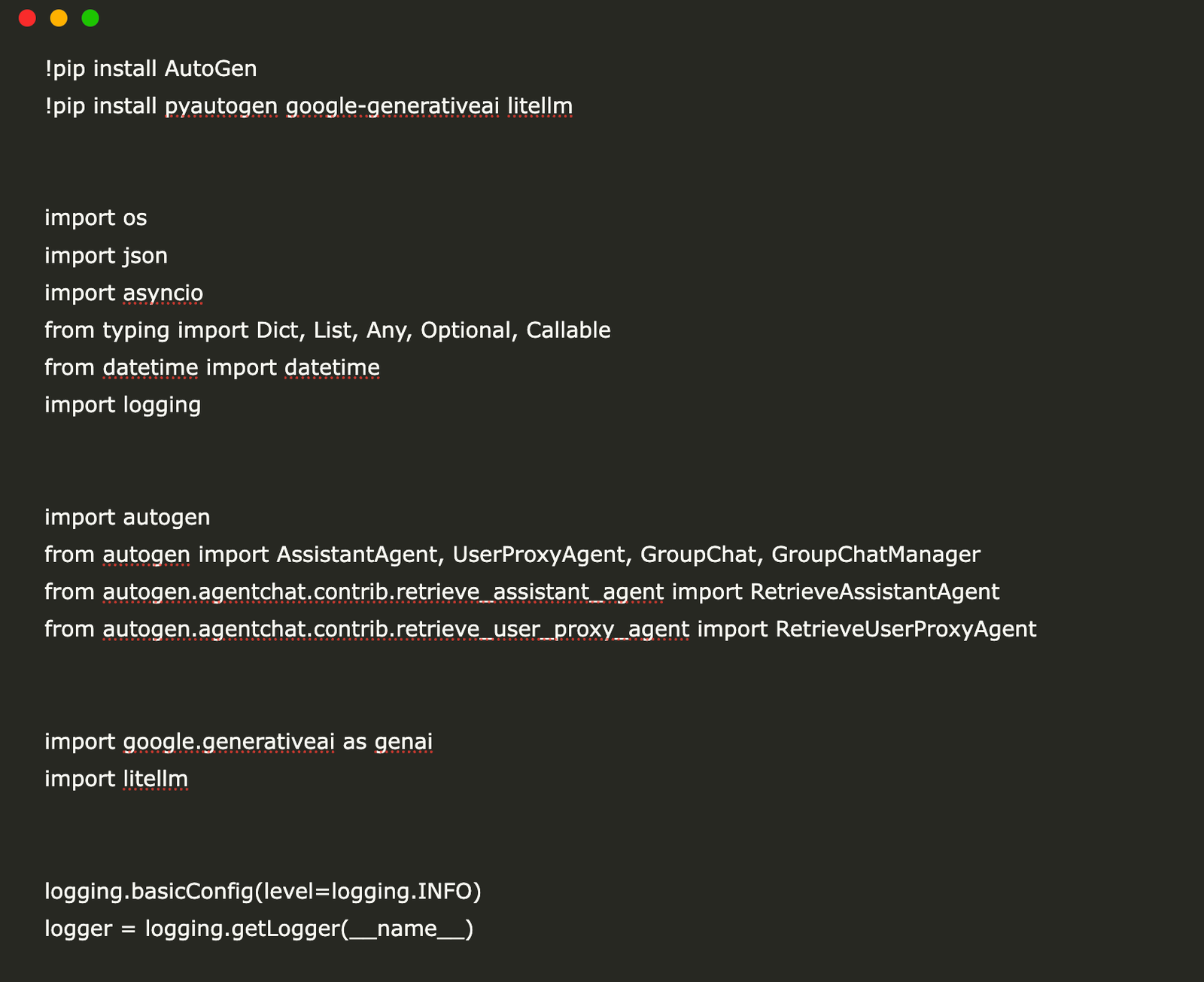 Building a Multi-Agent Conversational AI Framework with Microsoft AutoGen and Gemini API