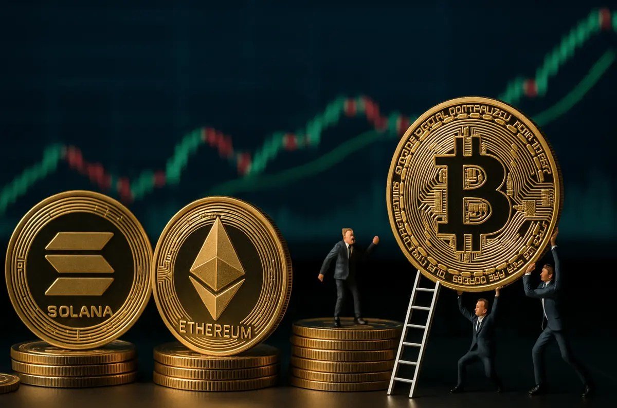 Bitcoin, Ethereum, Solana ožívajú december 2025