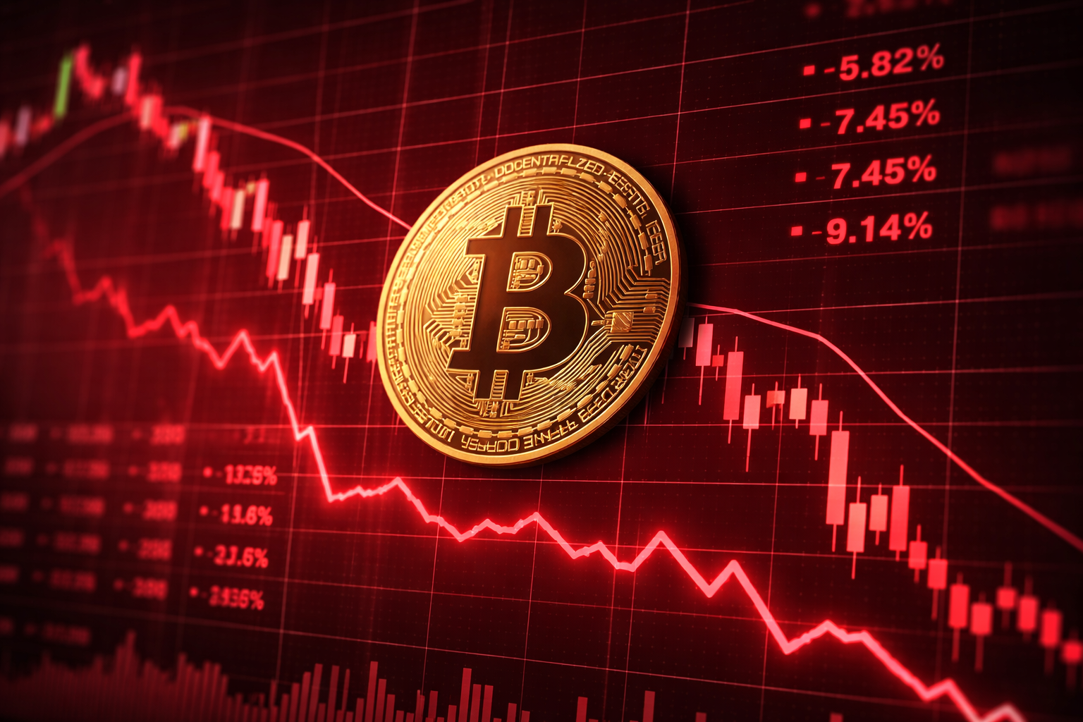 Bitcoin drops towards $62,000