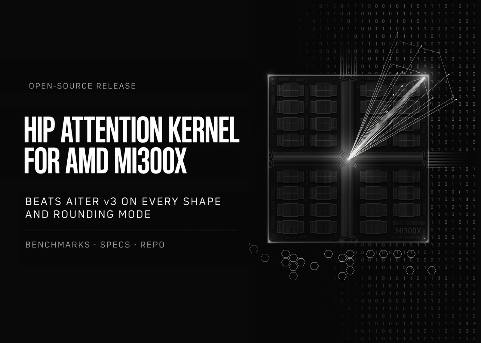 MoonMath AI Open-Sources a HIP Attention Kernel for AMD MI300X That Beats AITER v3 on Every Shape and Rounding Mode