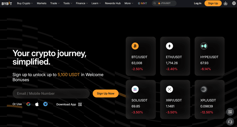 Bybit Crypto Futures Exchange