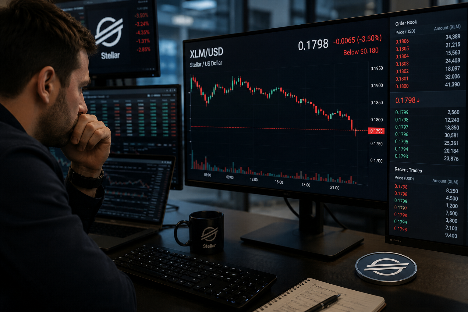 Geopolitical tensions weigh on Stellar as bears target key support levels