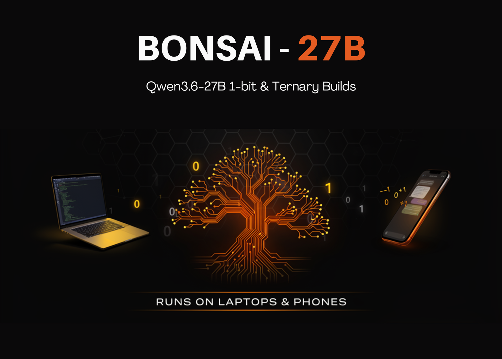 PrismML Releases Bonsai 27B: 1-bit and Ternary Builds of Qwen3.6-27B That Run on Laptops and Phones